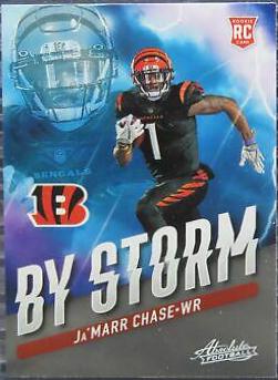 Ja'Marr Chase #BST-5 Football Cards 2021 Panini Absolute By Storm