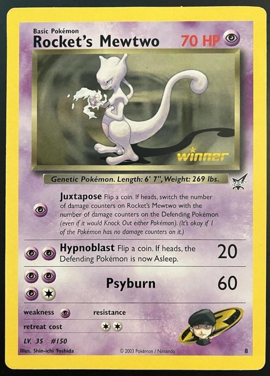 Gym Challenge Rocket's Mewtwo 14/132 Jumbo