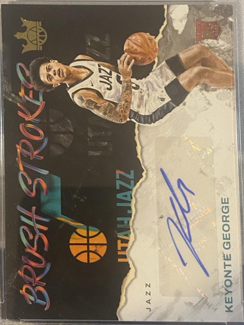 Keyonte George #BR-KEY 2023 Panini Court Kings Brush Strokes Basketball