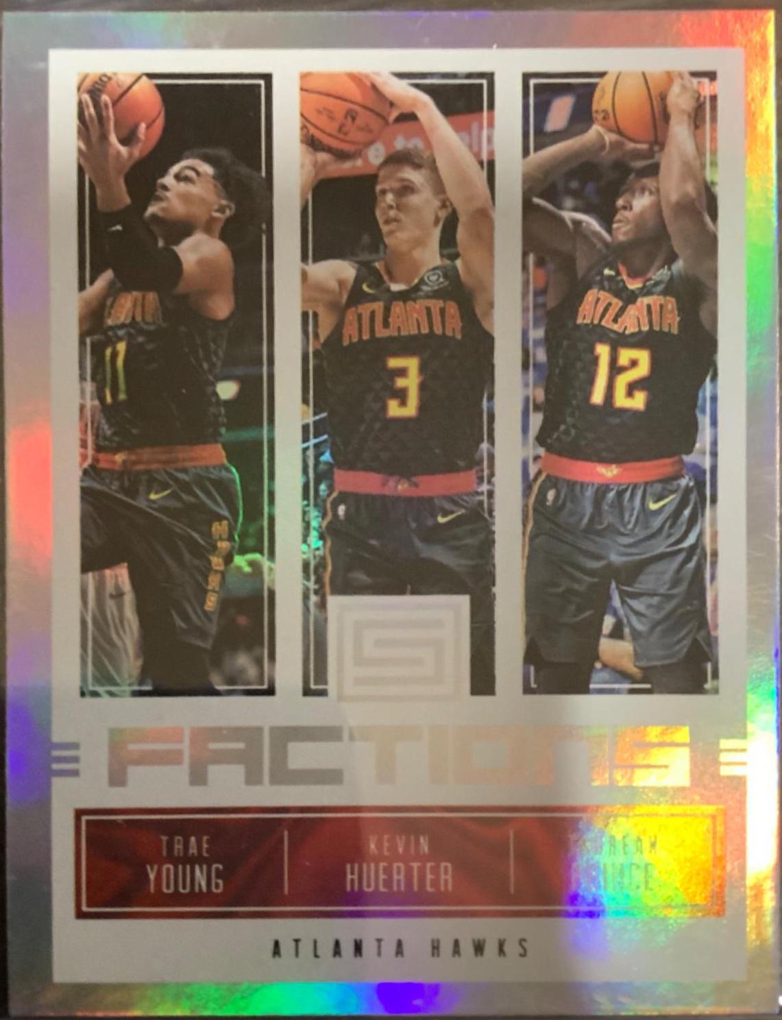 T. Young, K. Hueter, T. Prince #8 Basketball Cards 2018 Panini Status Factions