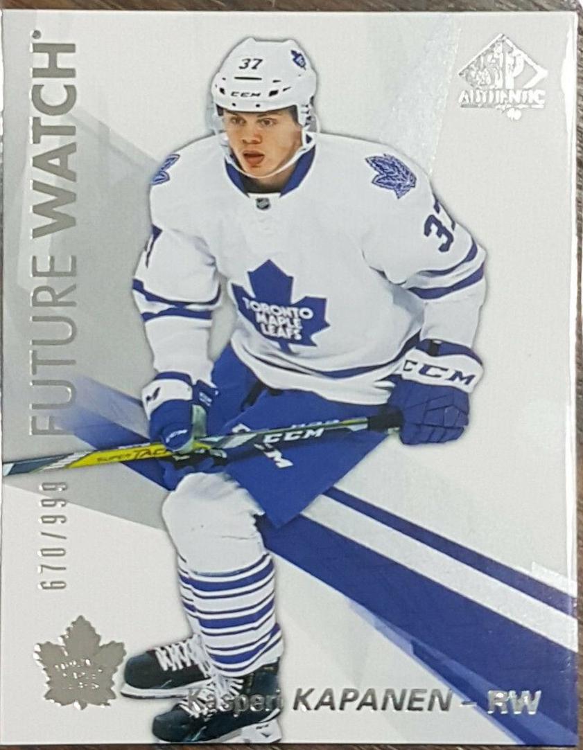 Kasperi Kapanen #126 Hockey Cards 2016 SP Authentic