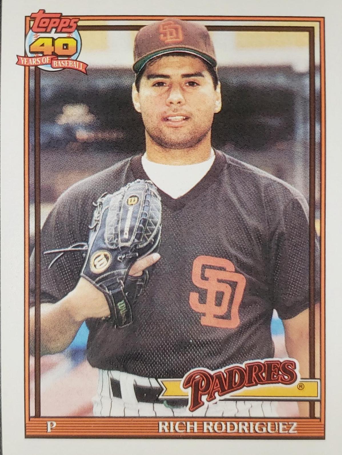 Rich Rodriguez #573 Baseball Cards 1991 Topps