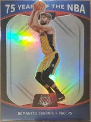 Domantas Sabonis #85 Basketball Cards 2021 Panini Mosaic 75 Years of the NBA Prices