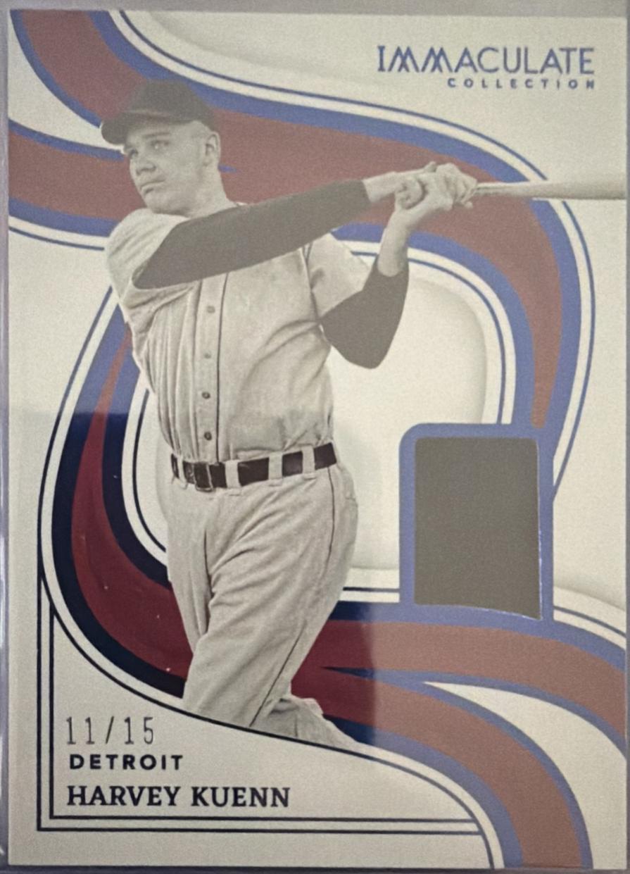 Harvey Kuenn #LM-HK 2023 Panini Immaculate Legends Materials Baseball