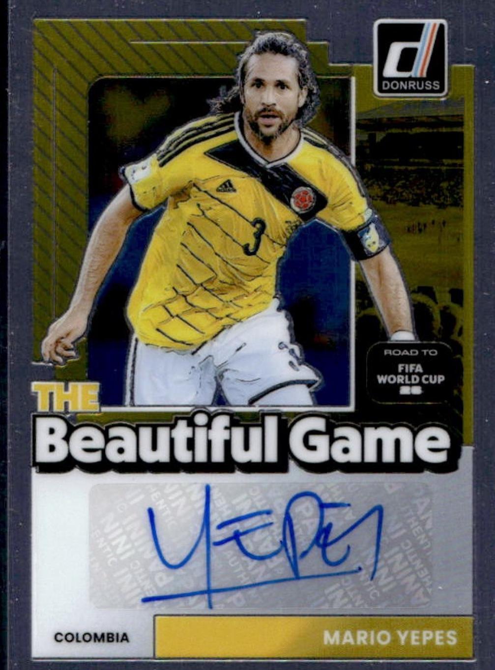 Mario Yepes #BG-MY 2025 Panini Donruss Road To FIFA Beautiful Game Autograph