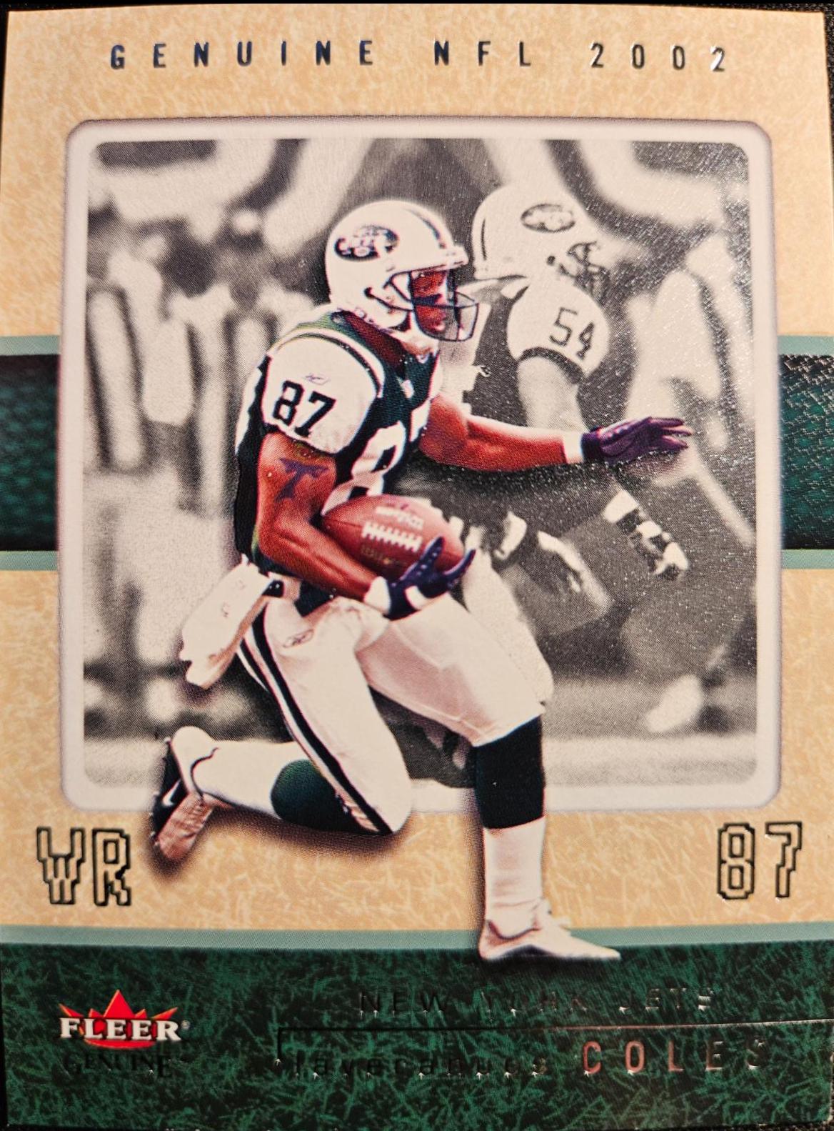 Laveranues Coles #69 Football Cards 2002 Fleer Genuine