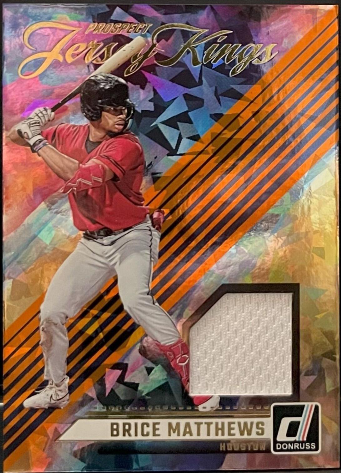 Brice Matthews #PJK-BM Baseball Cards 2024 Donruss Prospect Jersey Kings