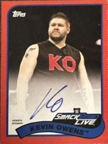 Kevin Owens #A-KO Wrestling Cards 2018 Topps WWE Heritage Autographs