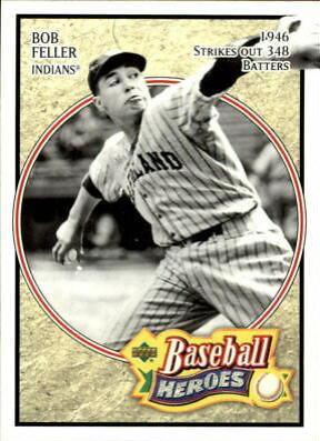 Bob Feller #4 Baseball Cards 2005 Upper Deck Baseball Heroes
