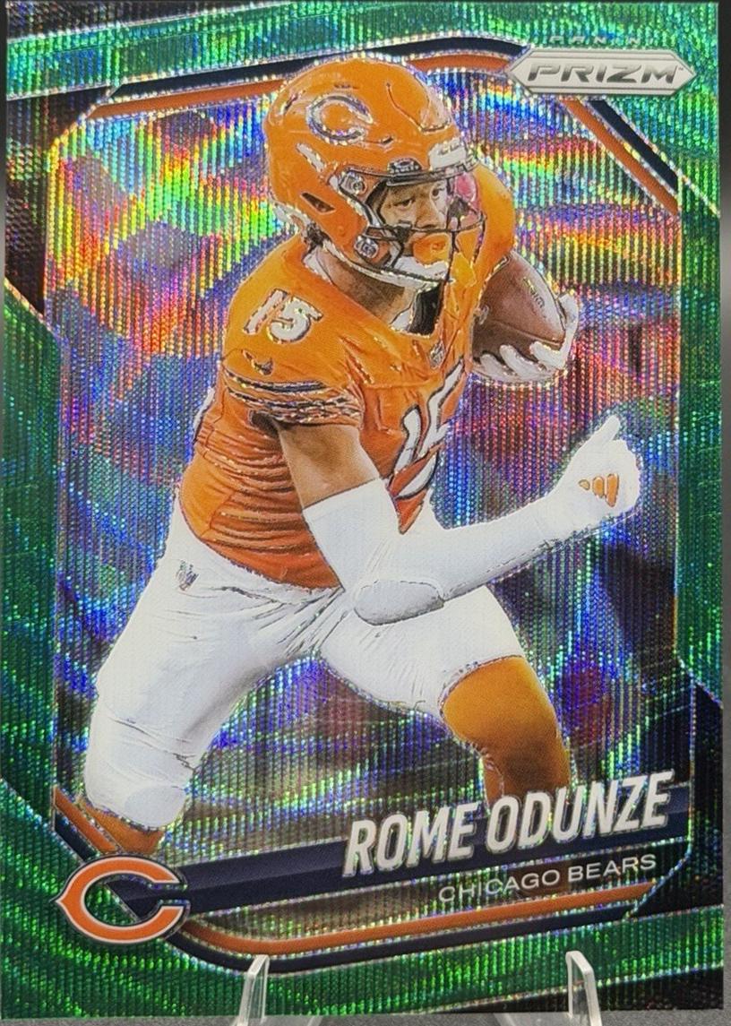 Rome Odunze [Green Wave] #8 Prices | 2025 Panini Prizm | Football