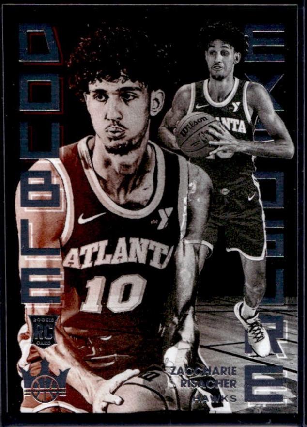 Zaccharie Risacher #4 Basketball Cards 2024 Panini Court Kings Double Exposure
