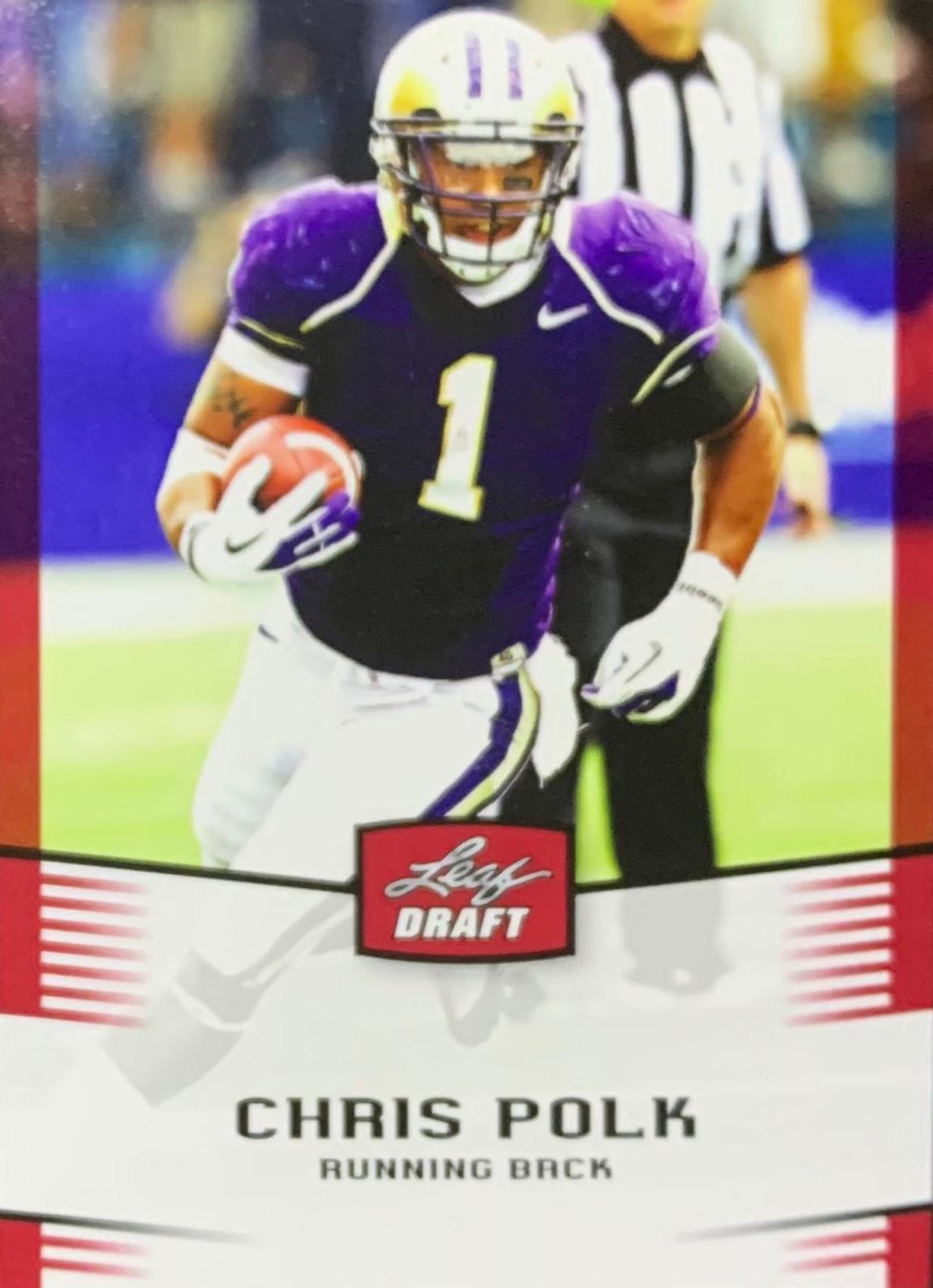 Chris Polk #8 Football Cards 2012 Leaf Draft