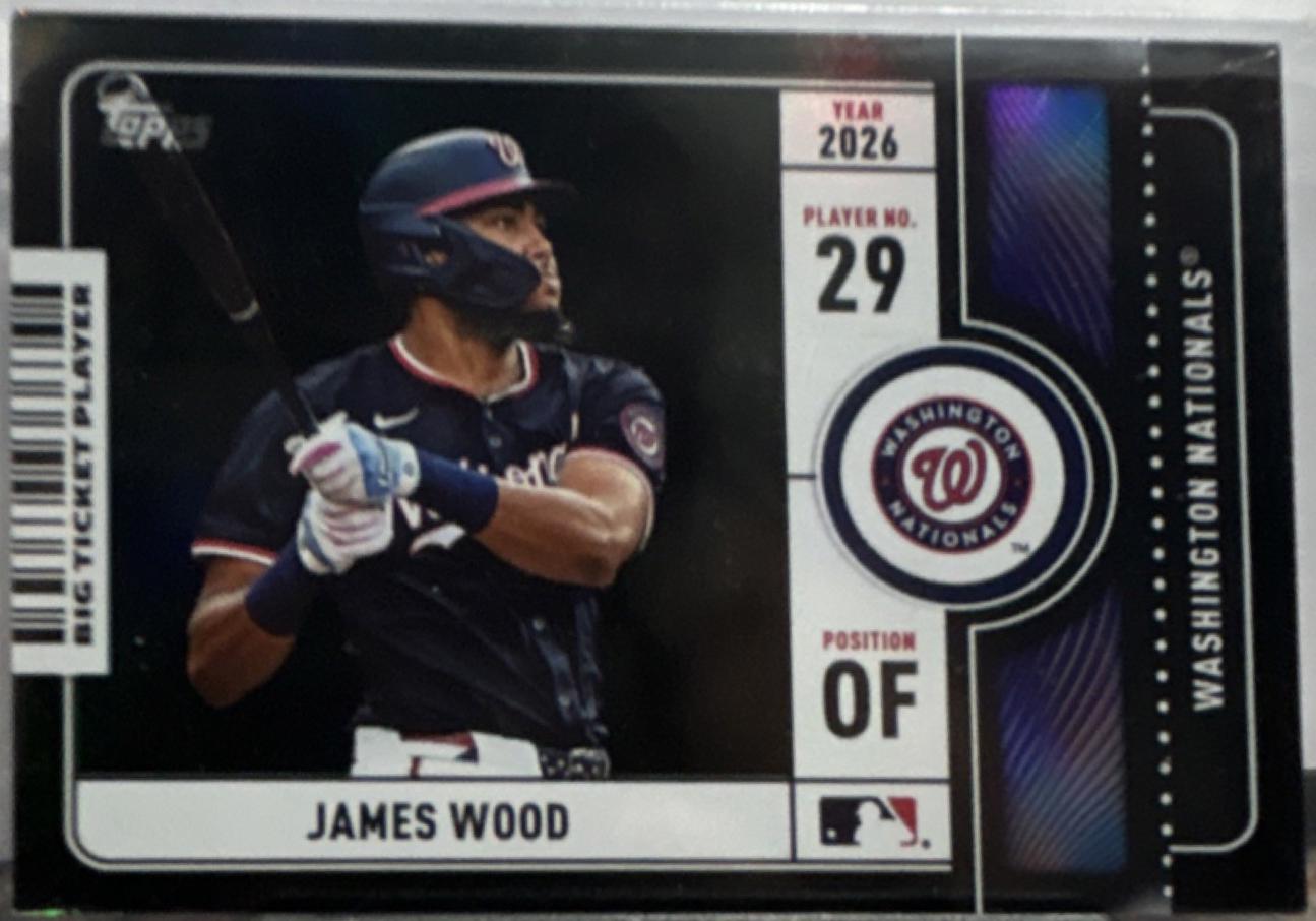 James Wood [Black Foil] #BTP-15 Prices | 2026 Topps Big Ticket 