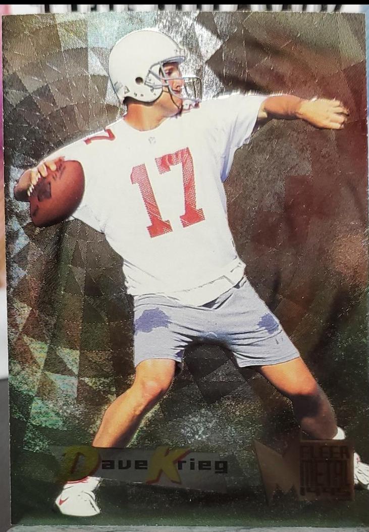 Dave Krieg #3 Football Cards 1995 Fleer Metal