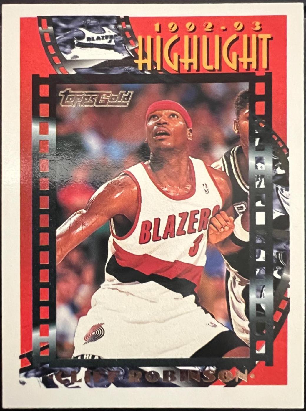 Clifford Robinson #5 Basketball Cards 1993 Topps Gold