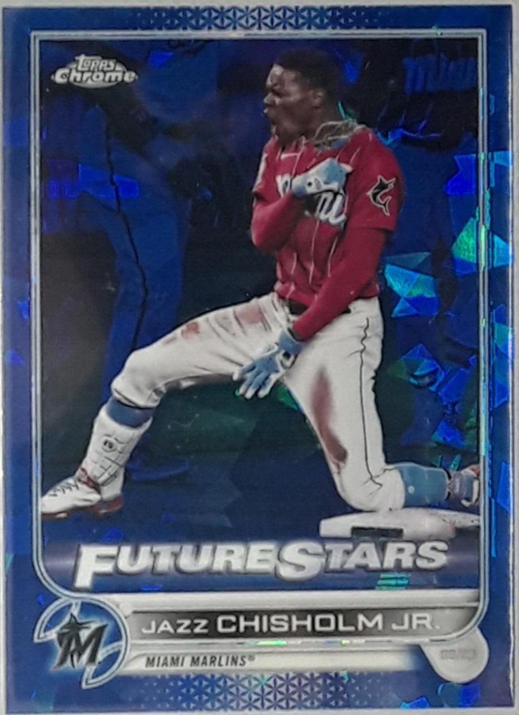 Jazz Chisholm Jr. #6 Baseball Cards 2022 Topps Chrome Sapphire