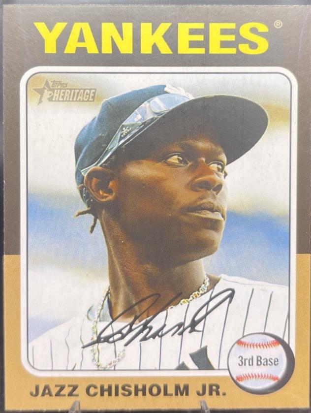 Jazz Chisholm Jr. #523 Baseball Cards 2024 Topps Heritage Mini