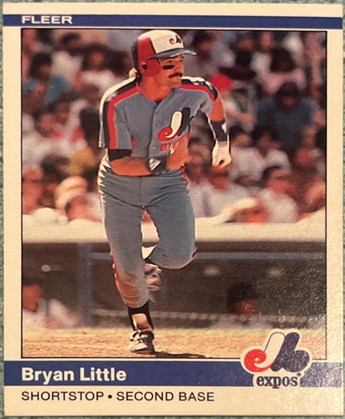 Bryan Little #279 Baseball Cards 1984 Fleer
