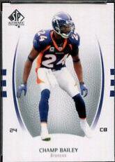 Champ Bailey #20 Football Cards 2007 SP Authentic