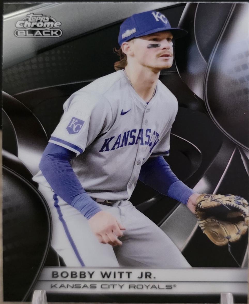Bobby Witt Jr. #1 Baseball Cards 2025 Topps Chrome Black
