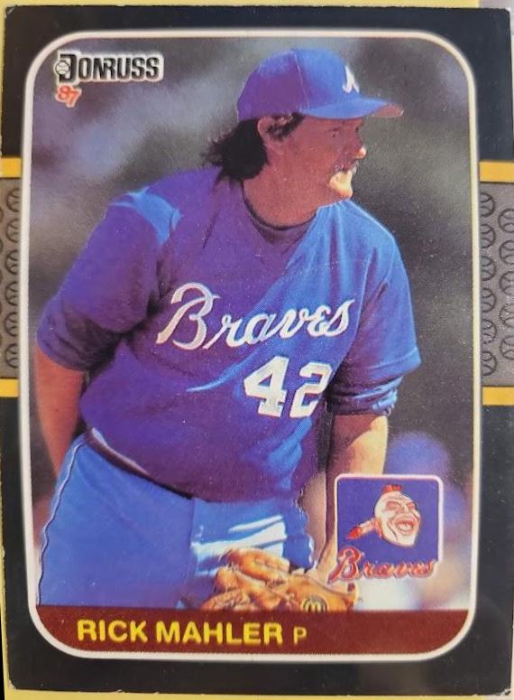 Rick Mahler #190 Baseball Cards 1987 Donruss