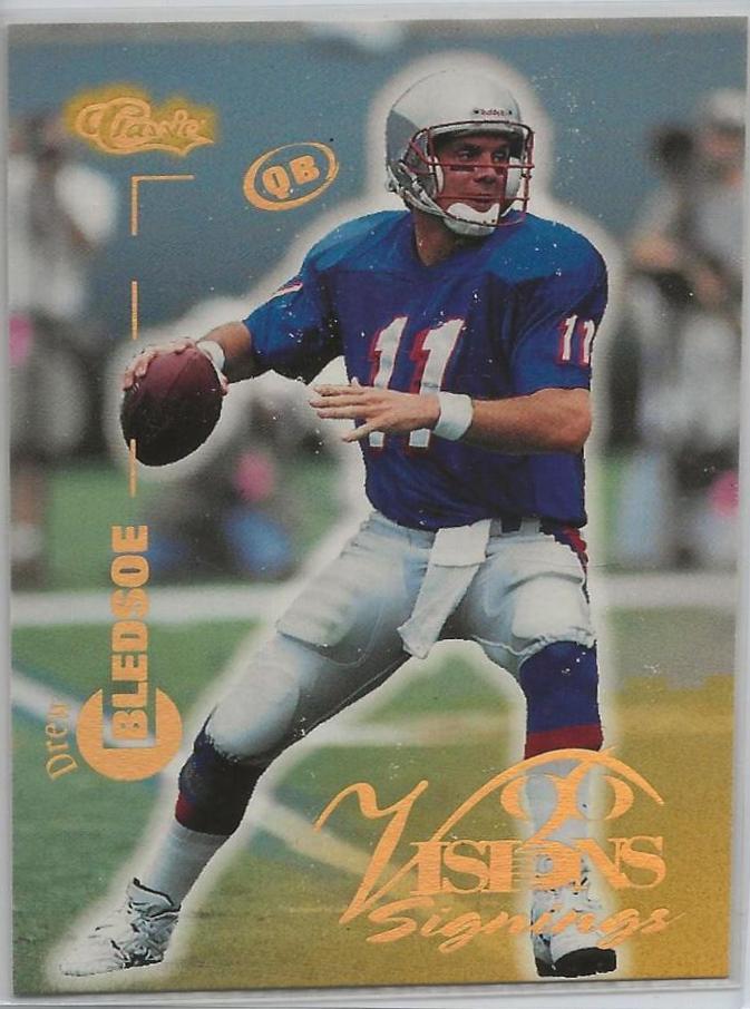 Drew Bledsoe #34 Football Cards 1996 Classic Visions Signings