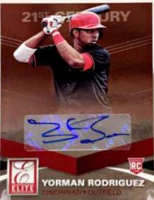 Yorman Rodriguez #8 Baseball Cards 2015 Panini Elite 21st Century Signatures