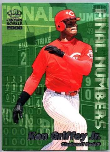 Ken Griffey Jr #8 Baseball Cards 2000 Pacific Crown Royale Final Numbers