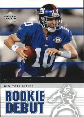 Eli Manning #64 Football Cards 2005 Upper Deck Rookie Debut