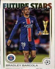 Bradley Barcola #116 Soccer Cards 2024 Topps UEFA Prices