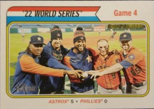 22 World Series Game 4 #475 Baseball Cards 2023 Topps Heritage