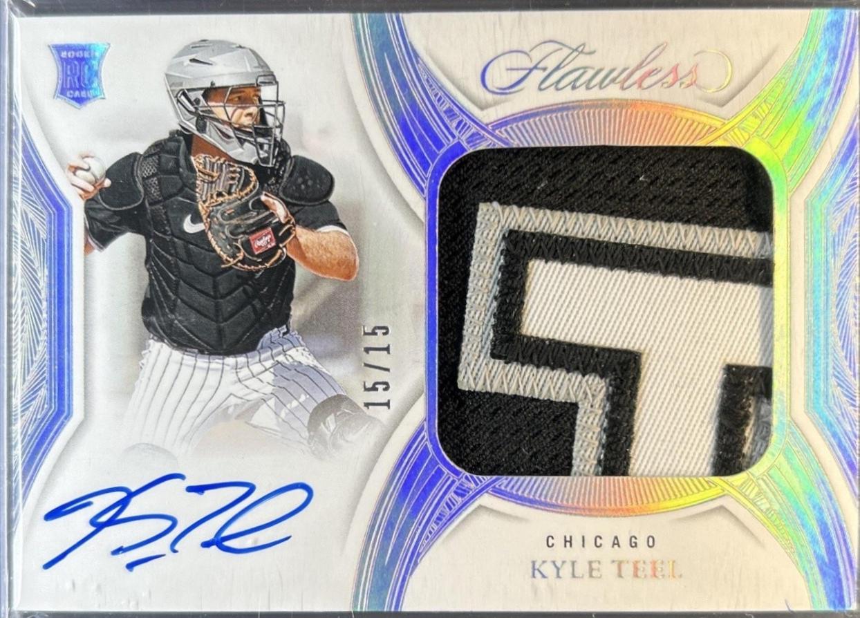 Kyle Teel #3 2025 Panini Flawless Baseball Prospect Patch Autographs