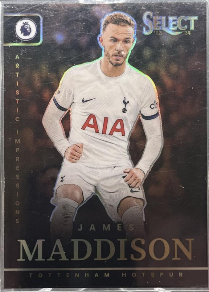 James Maddison #16 Soccer Cards 2023 Panini Select Premier League Artistic Impressions