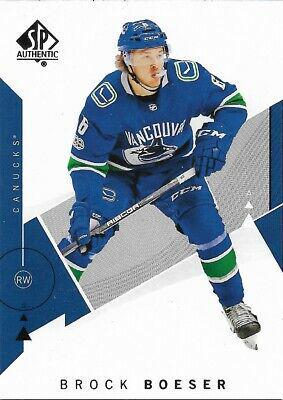 Brock Boeser #3 Hockey Cards 2018 SP Authentic