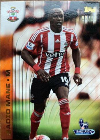 Sadio Mane #96 Soccer Cards 2015 Topps Premier Gold