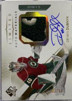 Devan Dubnyk [Future Watch Autograph Patch Limited] #62
