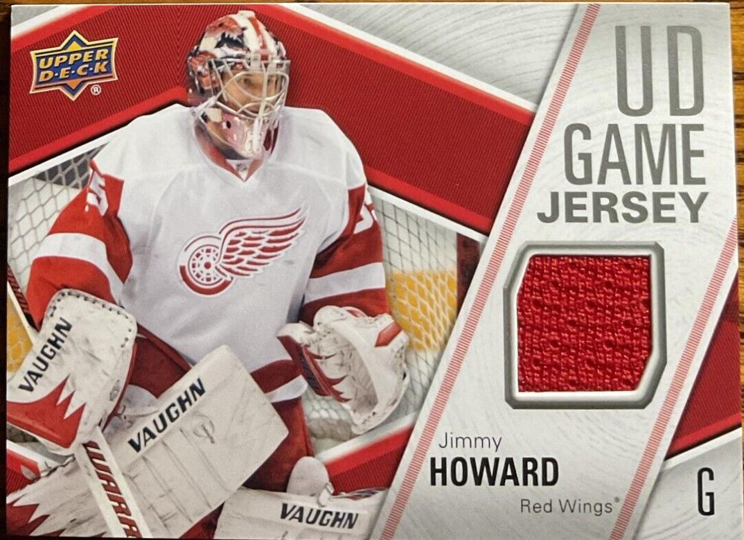 Jimmy Howard #GJ-JH 2011-12 Upper Deck Hockey UD Game Jersey