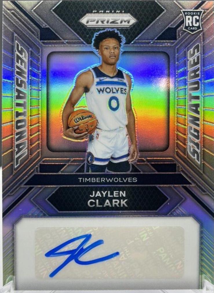 Jaylen Clark #3 Basketball Cards 2023 Panini Prizm Sensational Signature