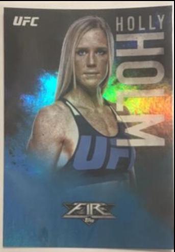 Holly Holm [Blue] #47 Ufc Cards 2017 Topps UFC Fire