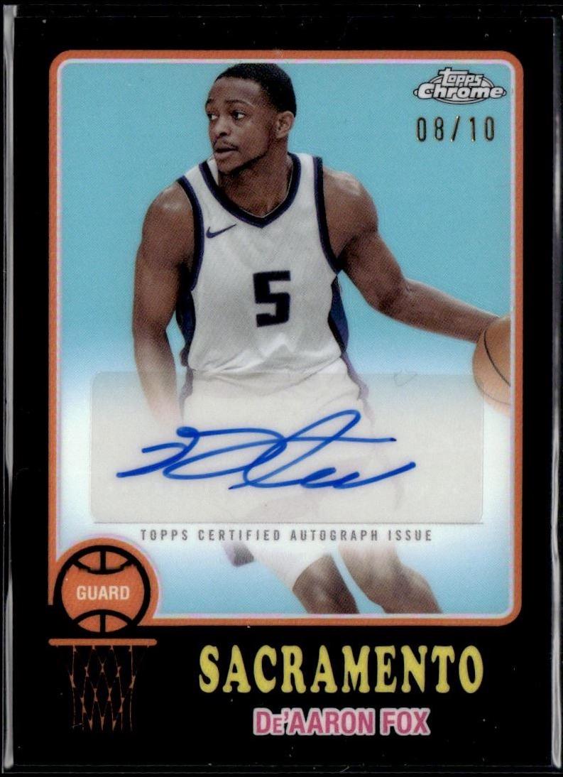 De'Aaron Fox [Black Refractor] #73TA-DF