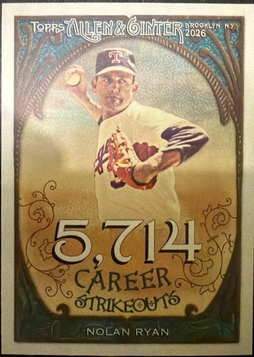 Nolan Ryan #CR-44 2026 Onit Athlete Gravity Career 250 Baseball