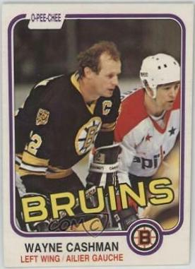 Wayne Cashman #11 Hockey Cards 1981 O-Pee-Chee