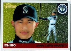 Ichiro Suzuki #3 Baseball Cards 2004 Topps Heritage Chrome