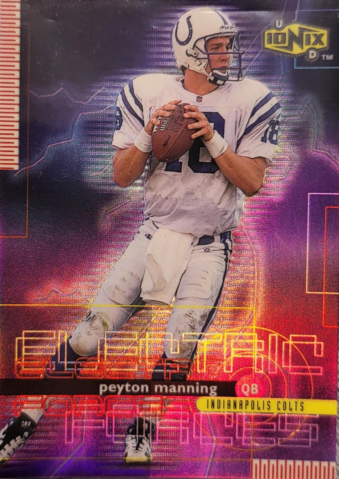Peyton Manning #EF11 Football Cards 1999 UD Ionix Electric Forces