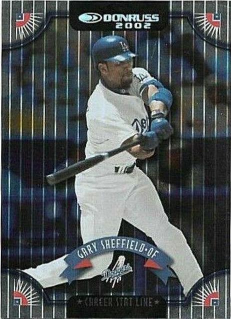 Gary Sheffield #38 Baseball Cards 2002 Donruss