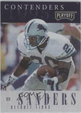 Barry Sanders #20 Football Cards 1995 Playoff Contenders