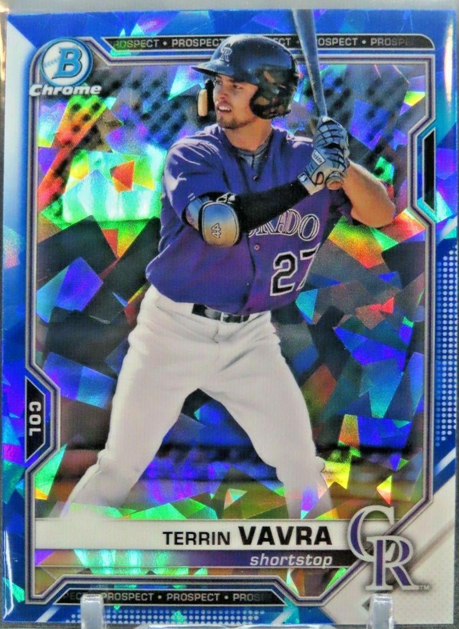 Terrin Vavra #BCP-100 Baseball Cards 2021 Bowman Sapphire