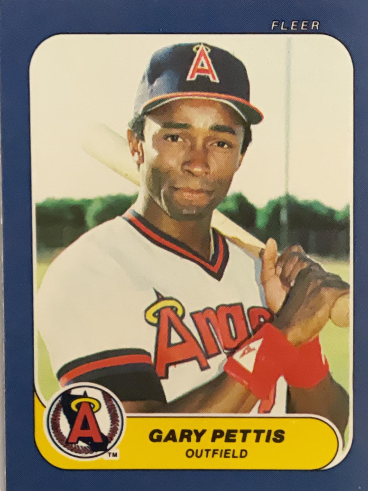 Gary Pettis #33 Baseball Cards 1986 Fleer Mini