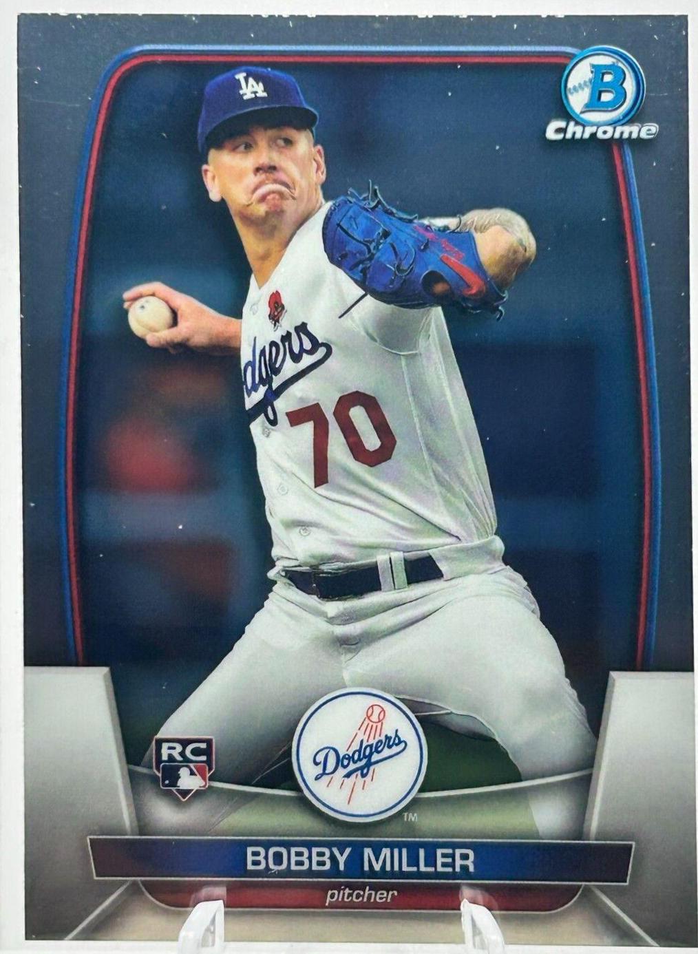 Bobby Miller #7 Baseball Cards 2023 Bowman Chrome