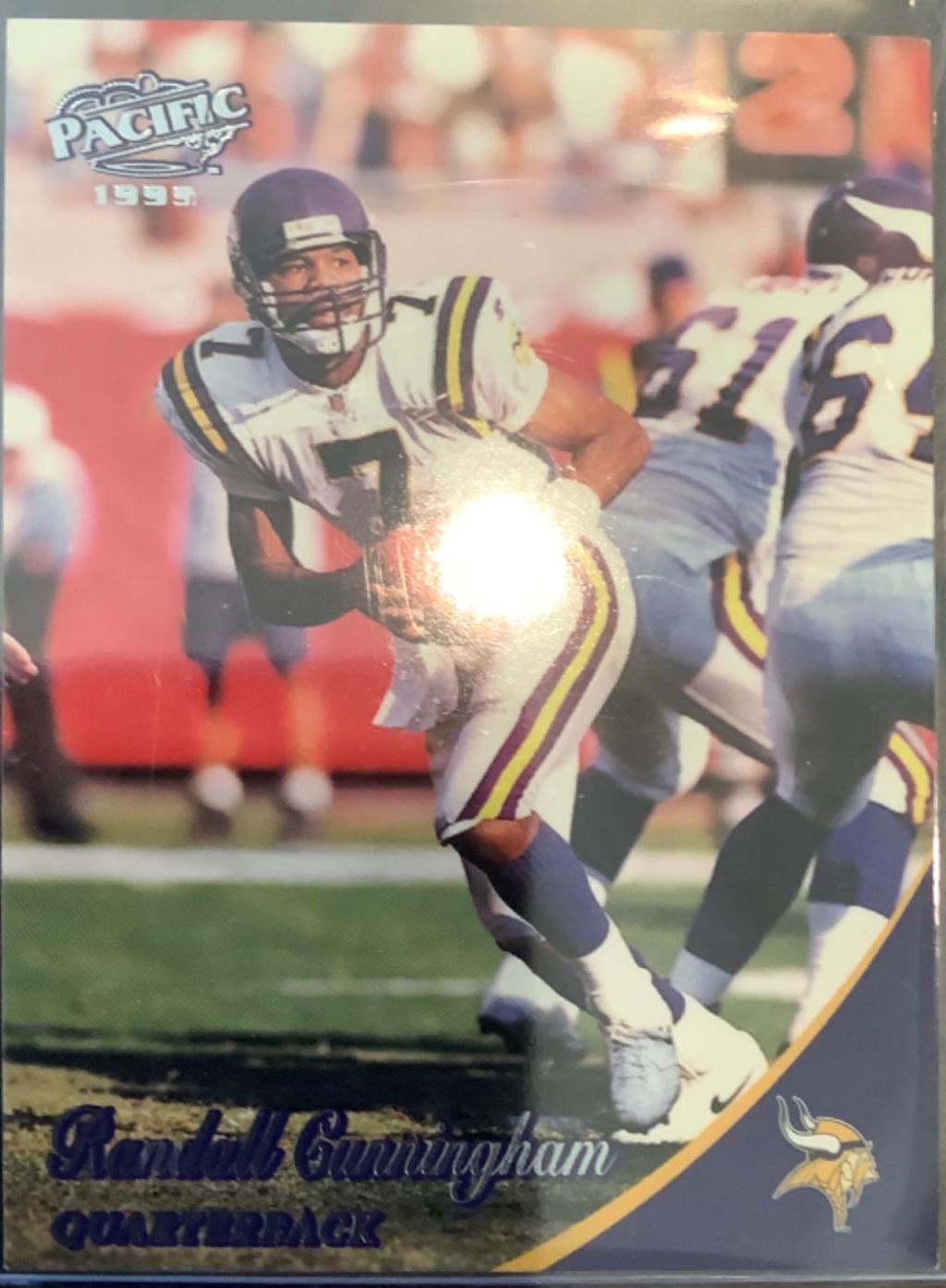 Randall Cunningham #2 Football Cards 1999 Pacific